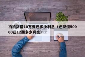 拍拍贷借款利息：利率范围与还款方式详解