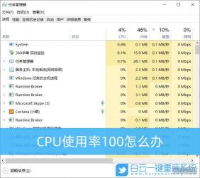 解决Win10本地网络受限制的CPU使用率过高问题