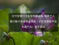 支付宝账户必备保障！了解支付宝账户安全险的全面保障