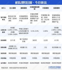 百信智惠存3号：活期理财新选择，高收益与低风险并存