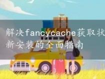 解决fancycache获取状态失败问题：从WMI出错到重新安装的全面指南