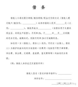 最合法正规借条范本：简单易懂，保障双方权益的借款协议模板