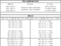 初中三角函数公式大全及运用技巧