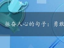 振奋人心的句子：勇敢直面人生，拥抱美好未来