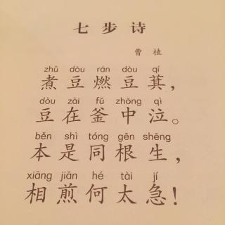 《七步诗》曹植：原文朗读，感受古诗魅力