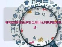 机构信用代码证是什么？解读其定义、内容与作用