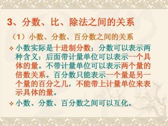 分数与除法教案：理解关系与互化方法详解