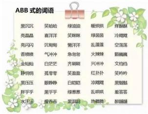 ABC式的词语：丰富汉语表达，增添语言美感