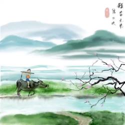 山衔落日浸寒漪：宋代诗人雷震描绘的美丽乡村晚景